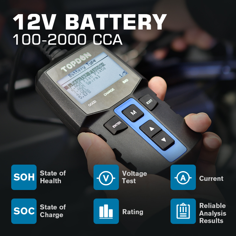 TOPDON BT100 12V probador de b - Topdon Tc001 Thermal Camera reseña y precio