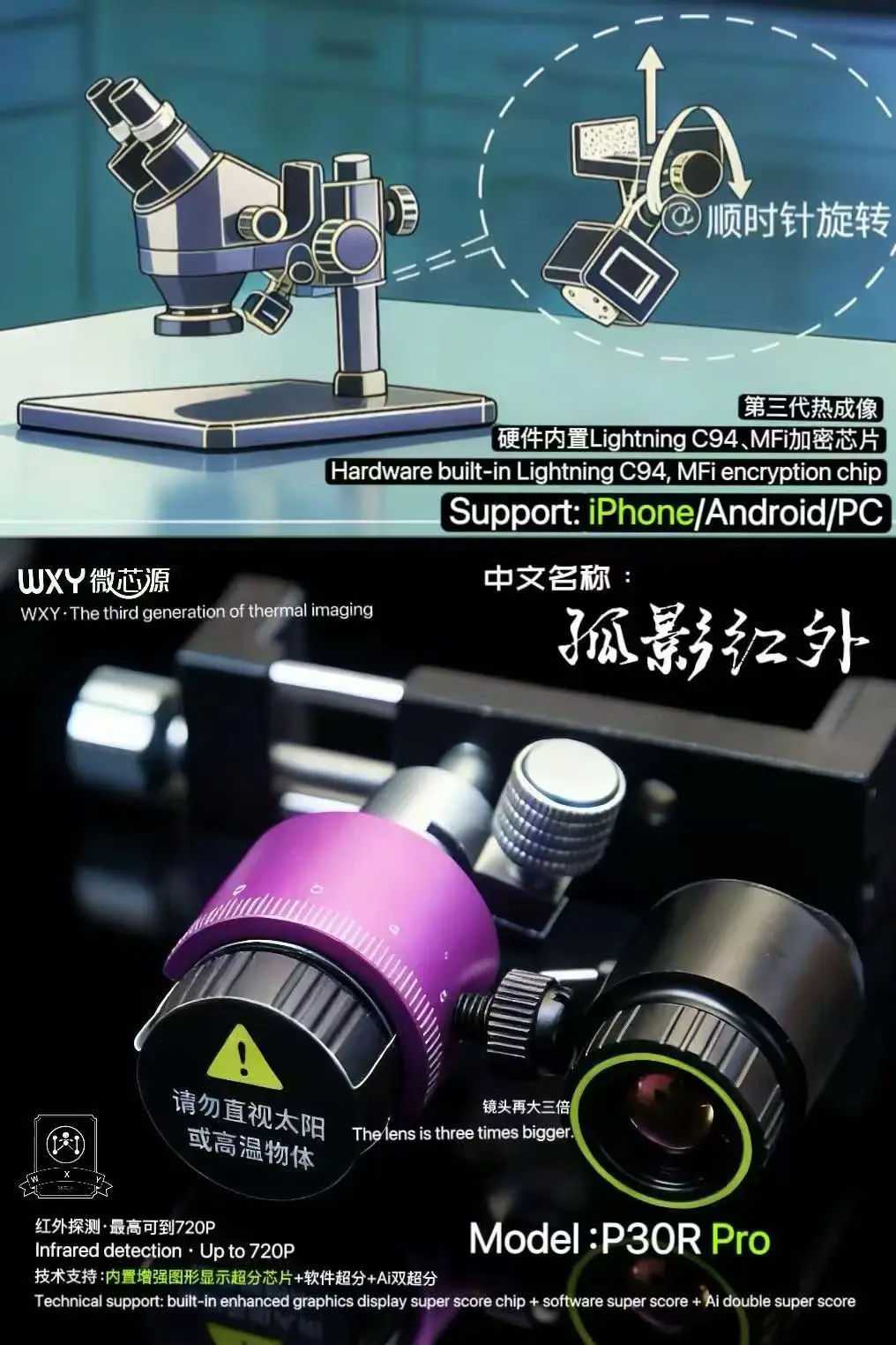 Cámara de Imagen Térmica Infra - Thermal Imaging Camera 256X192 reseña y precio