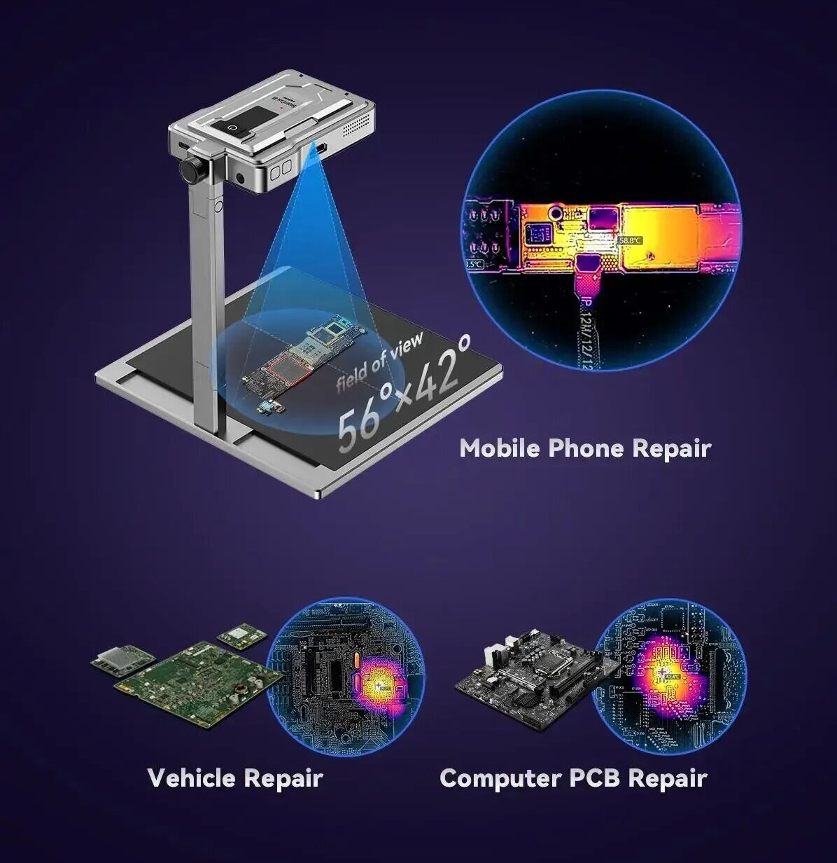 LANGCHI ShortCam III 4K equipo - Pcb Short Circuit Thermal Diagnostics reseña y precio