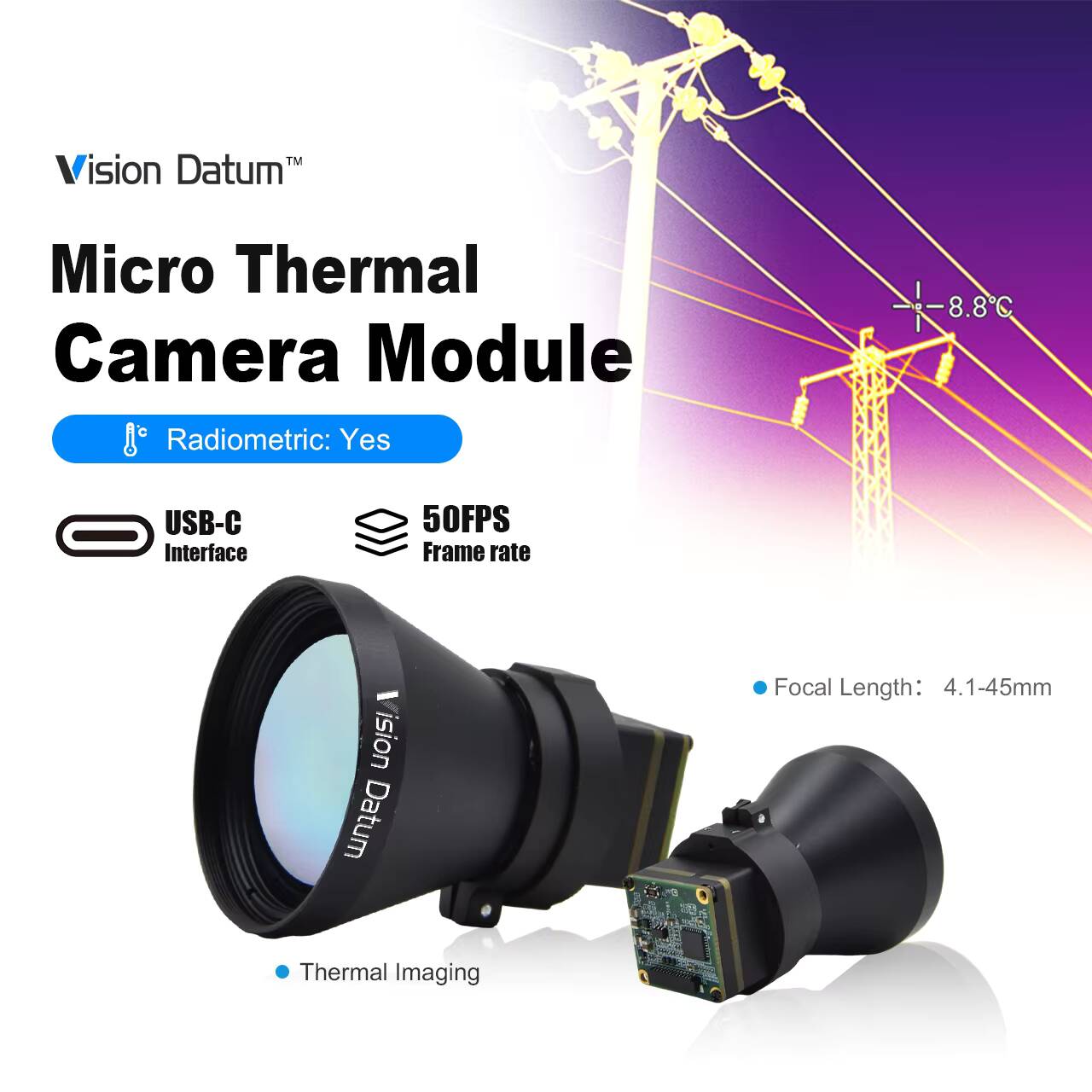 1280X1024 LWIR 12Um no refrige - Thermal Imager Drone Gimbal reseña y precio
