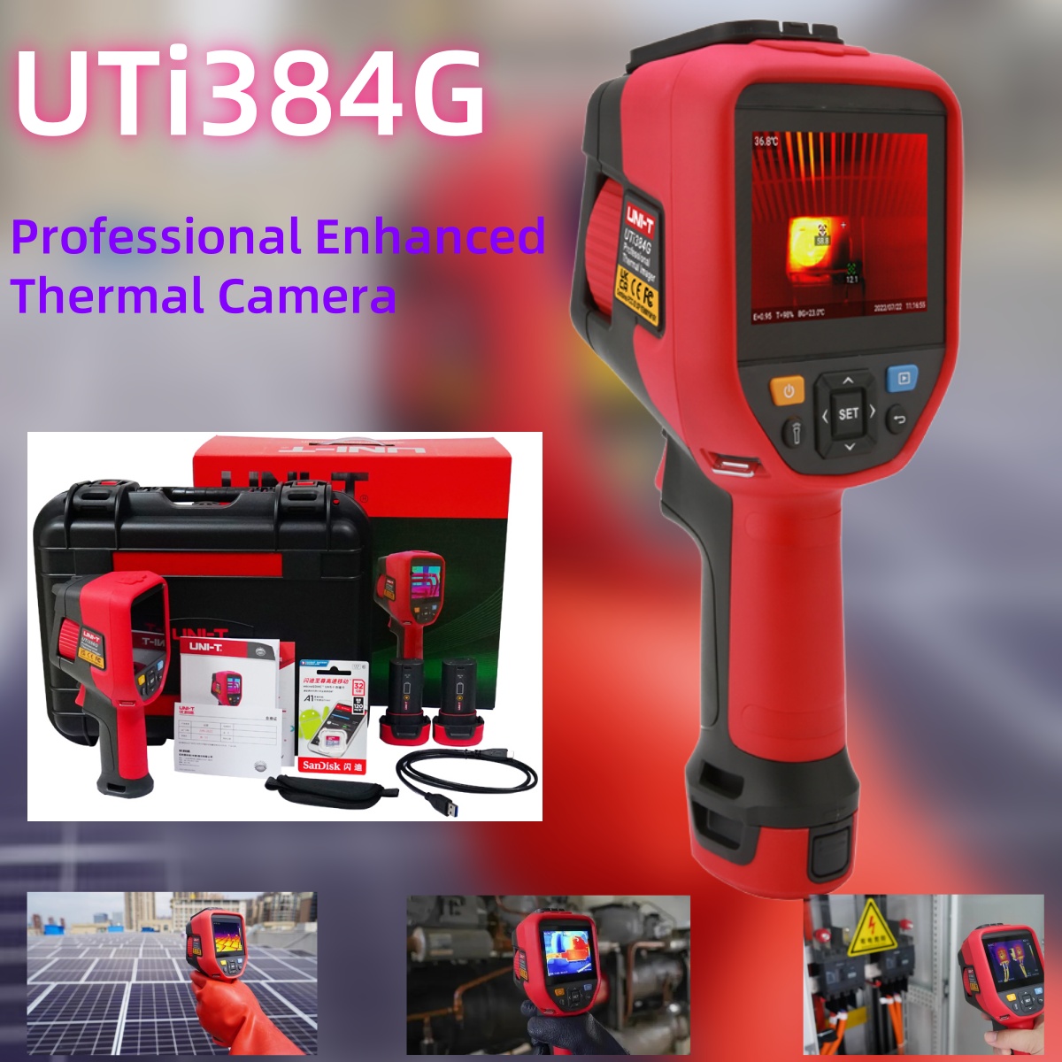 Cámara Termográfica Profesiona - Thermal Camera Type C 384X288 reseña y precio