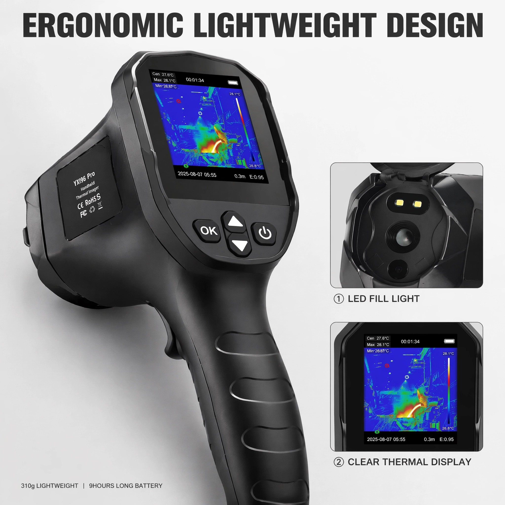 Cámara Termográfica Portátil H - Nf 521 Thermal Imaging Camera reseña y precio