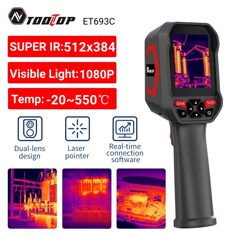 Cámara Térmica TOOLTOP ET693C  - Nf 521 Thermal Imaging Camera reseña y precio