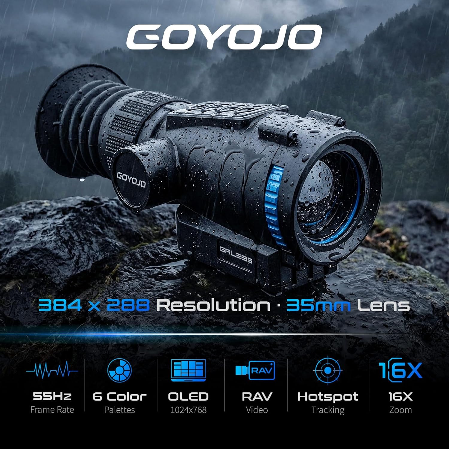 Mira térmica GOYOJO 384x288 co - Hunting Thermal Imaging Scope reseña y precio