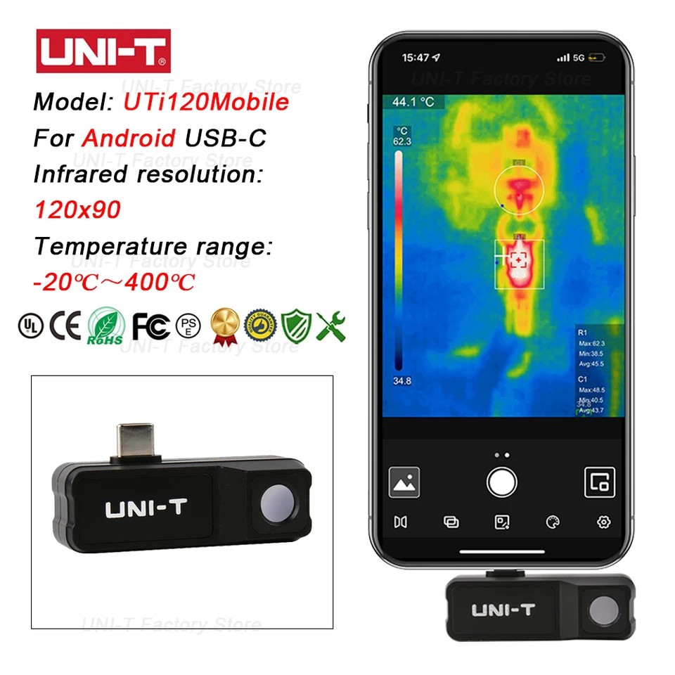 Cámara Termográfica Infrarroja - Thermal Imaging Camera 256X192 reseña y precio